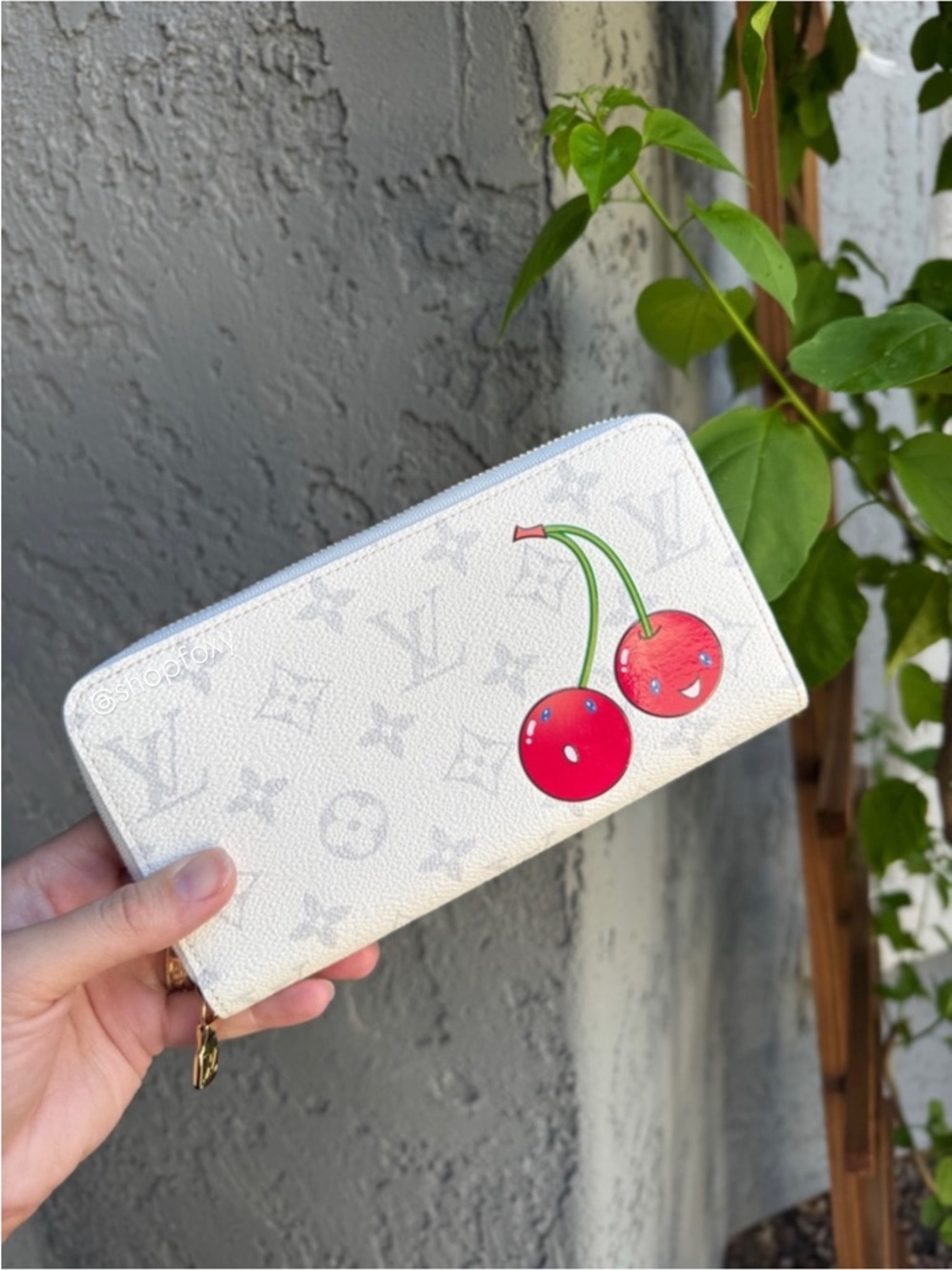 Louis Vuitton x Takashi Murakami Cherry Zippy Monogram Wallet